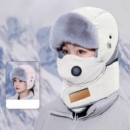 Reflective Safety Strip Warm Trapper Hat