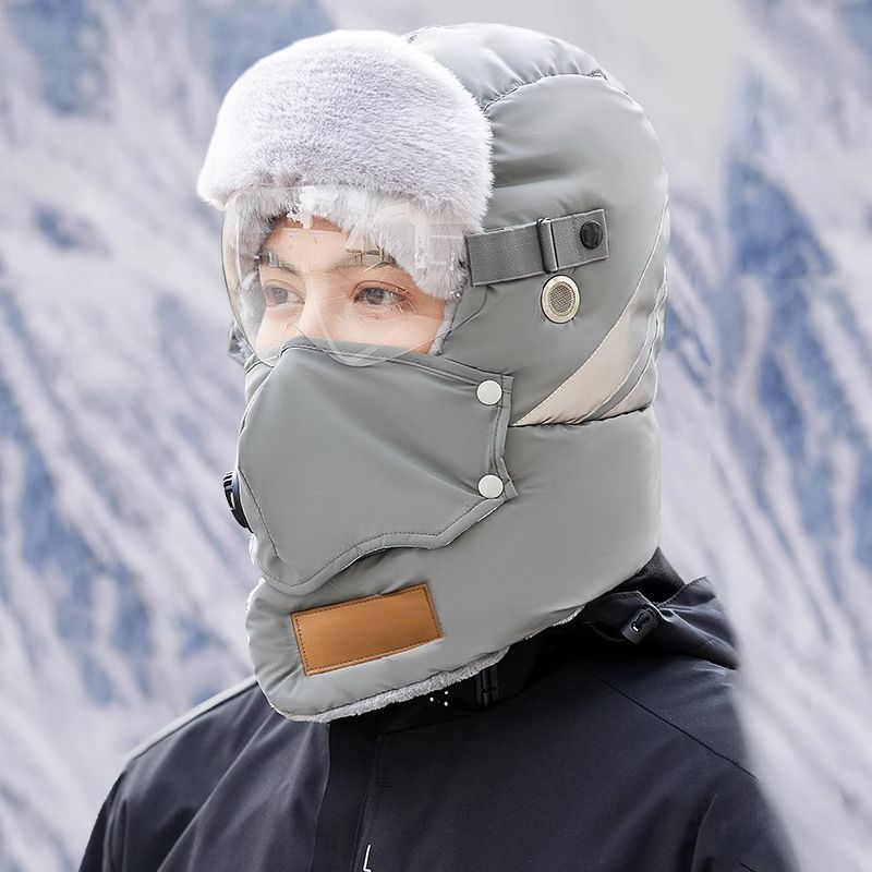 Reflective Safety Strip Warm Trapper Hat