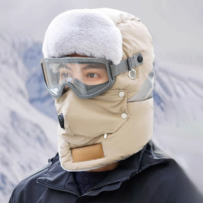 Reflective Safety Strip Warm Trapper Hat
