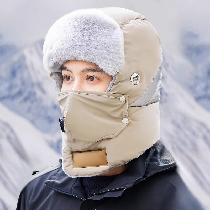 Reflective Safety Strip Warm Trapper Hat