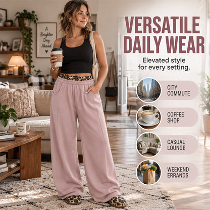 ⏰ Ultimo Giorno di Saldi – SCONTO 50% ✨Women's Casual Leopard Print Patchwork Sweatpants