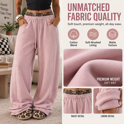 ⏰ Ultimo Giorno di Saldi – SCONTO 50% ✨Women's Casual Leopard Print Patchwork Sweatpants