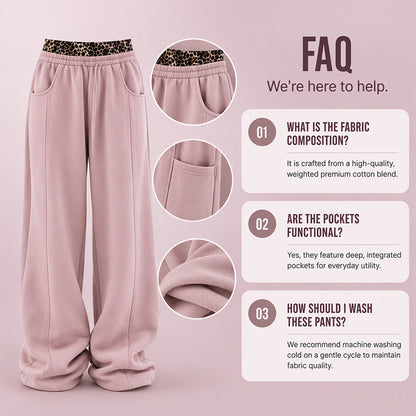 ⏰ Ultimo Giorno di Saldi – SCONTO 50% ✨Women's Casual Leopard Print Patchwork Sweatpants