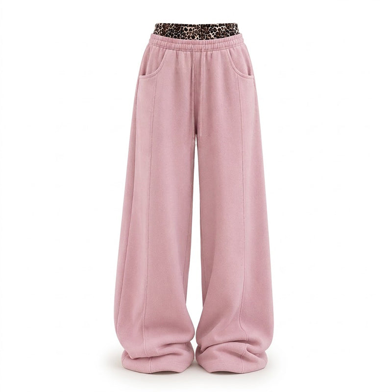 ⏰ Ultimo Giorno di Saldi – SCONTO 50% ✨Women's Casual Leopard Print Patchwork Sweatpants