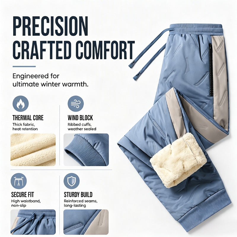 ⏰ Seasonal changeover sale: 50% off – quality at half the price! ✨Men's Windproof Thermal Pants with Elastic Cuffs