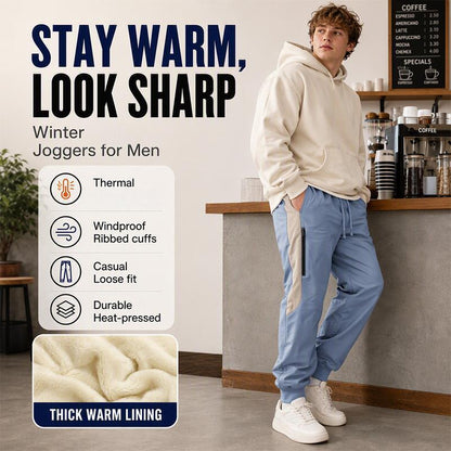 ⏰ Seasonal changeover sale: 50% off – quality at half the price! ✨Men's Windproof Thermal Pants with Elastic Cuffs