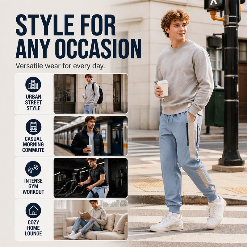 ⏰ Seasonal changeover sale: 50% off – quality at half the price! ✨Men's Windproof Thermal Pants with Elastic Cuffs