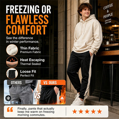 ⏰ Seasonal changeover sale: 50% off – quality at half the price! ✨Men's Windproof Thermal Pants with Elastic Cuffs