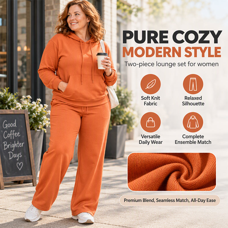 ⏰ Seasonal changeover sale: 50% off – quality at half the price! ✨Women's Casual Loose 2-Piece Lounge Set