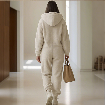 ✨Limited stock available, don’t miss out!🎉Women's Warm Zip-Up Hooded Jumpsuit with Pockets