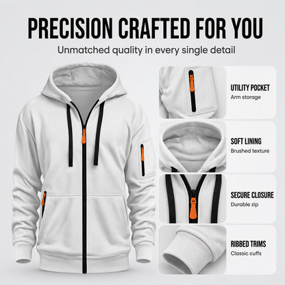 ⏰ Seasonal changeover sale: 50% off – quality at half the price! ✨Men's Casual Thermal Hooded Jacket
