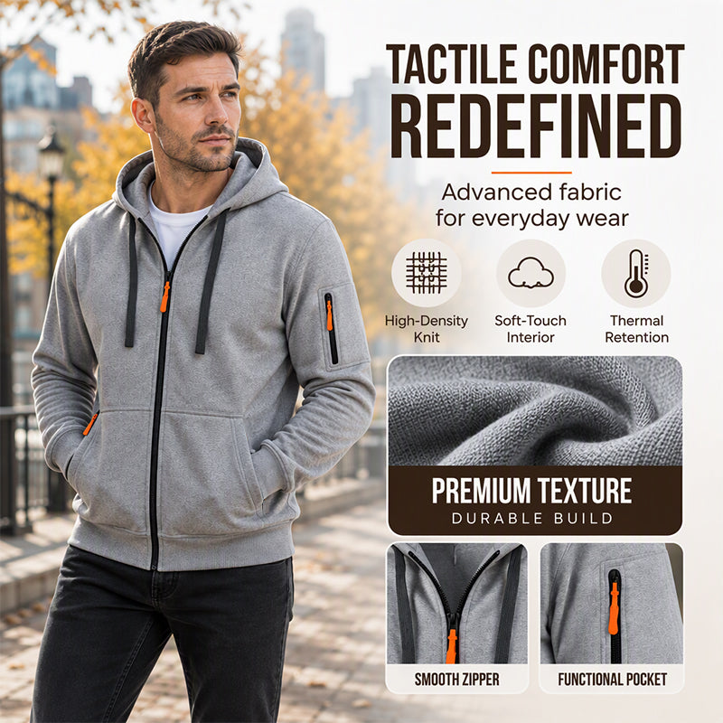 ⏰ Seasonal changeover sale: 50% off – quality at half the price! ✨Men's Casual Thermal Hooded Jacket