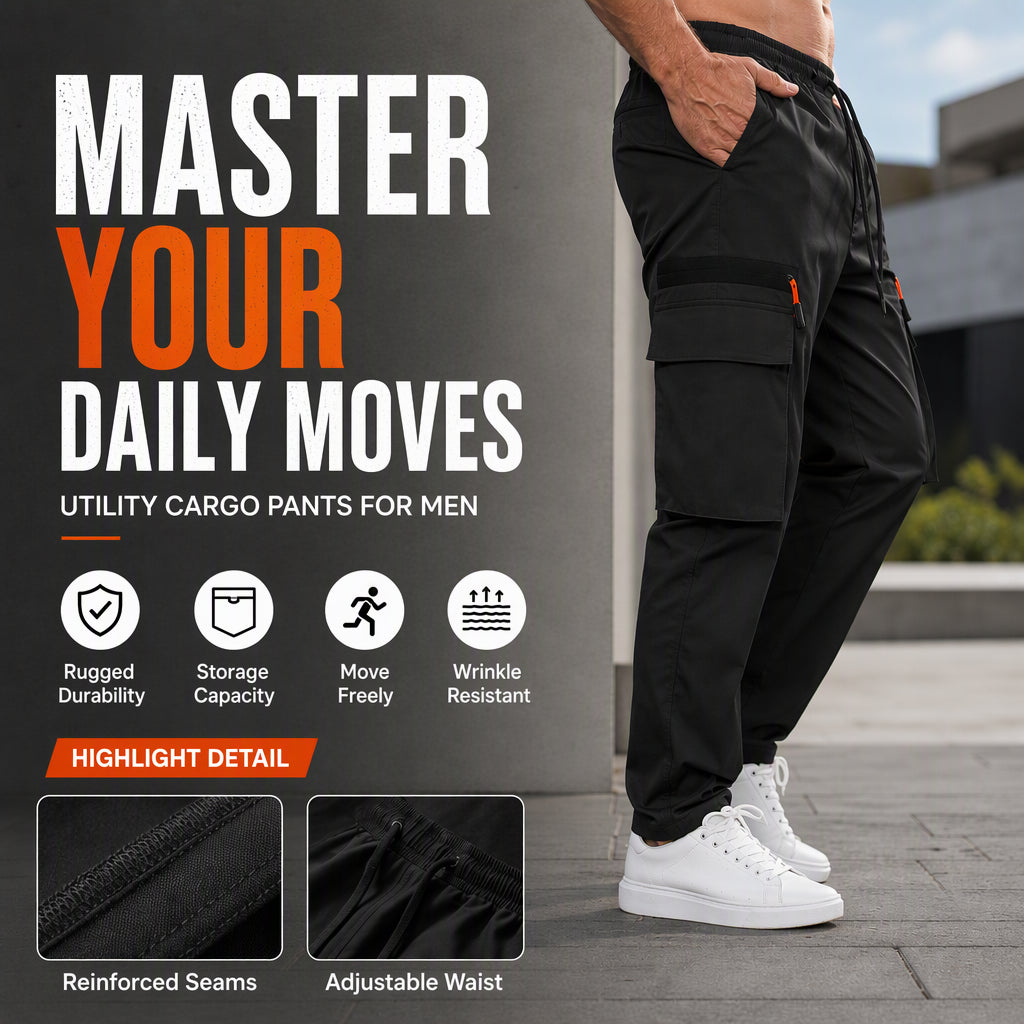 ⏰ Last Day of the Sale – 50% OFF ✨Men's Casual Multi-Pocket Cargo Pants