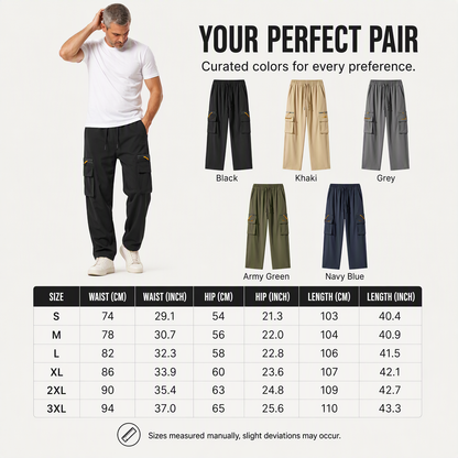 ⏰ Last Day of the Sale – 50% OFF ✨Men's Casual Multi-Pocket Cargo Pants