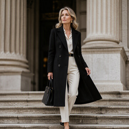 ⏰ Seasonal changeover sale: 50% off – quality at half the price! ✨Women's Double Breasted Wool Blend Coat