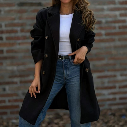 ⏰ Seasonal changeover sale: 50% off – quality at half the price! ✨Women's Double Breasted Wool Blend Coat
