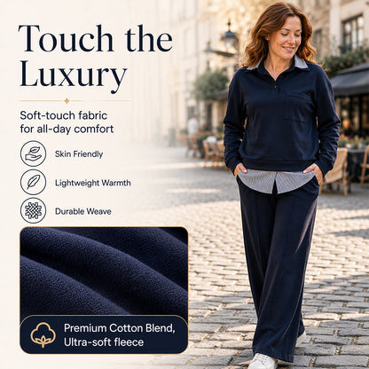 ⏰ Last Day of the Sale – 50% OFF ✨Women's Fake Two Piece Sweatshirt & Pants Set