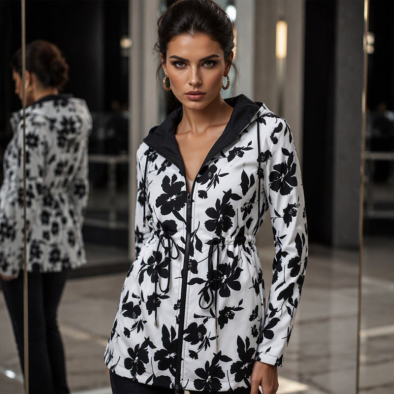 ⏰ Seasonal changeover sale: 50% off – quality at half the price! ✨Women's Reversible Leopard Print Hooded Jacket