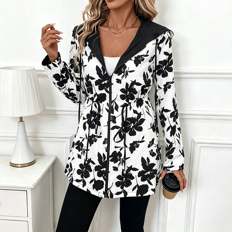 ⏰ Seasonal changeover sale: 50% off – quality at half the price! ✨Women's Reversible Leopard Print Hooded Jacket