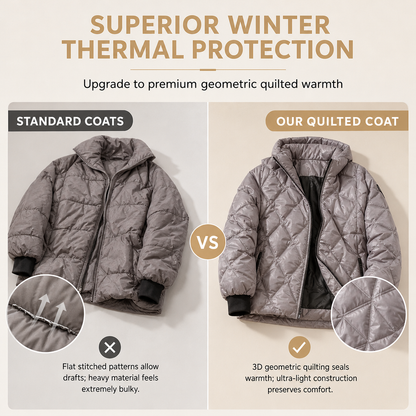 Women's Loose Fit Hooded Patchwork Cotton Long Sleeve Autumn Winter Coat