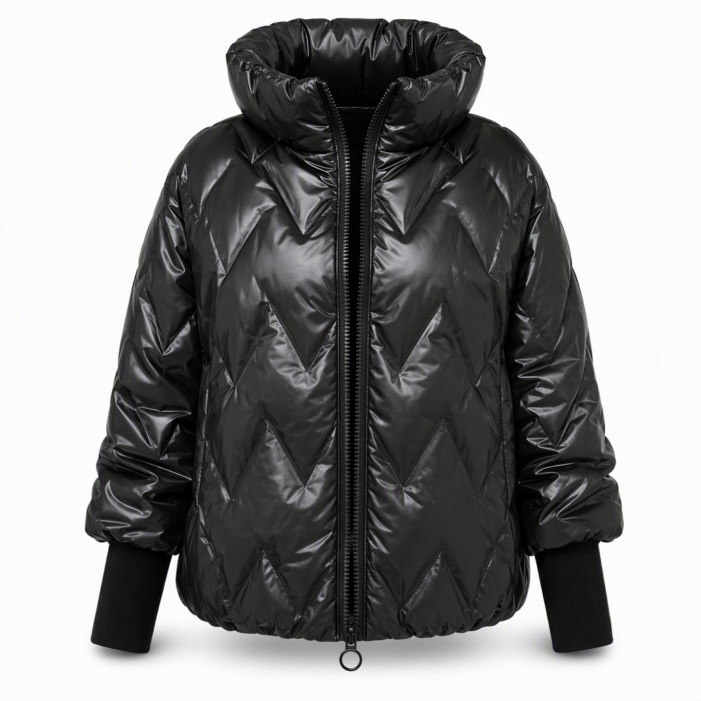 Women's Loose Fit Hooded Patchwork Cotton Long Sleeve Autumn Winter Coat