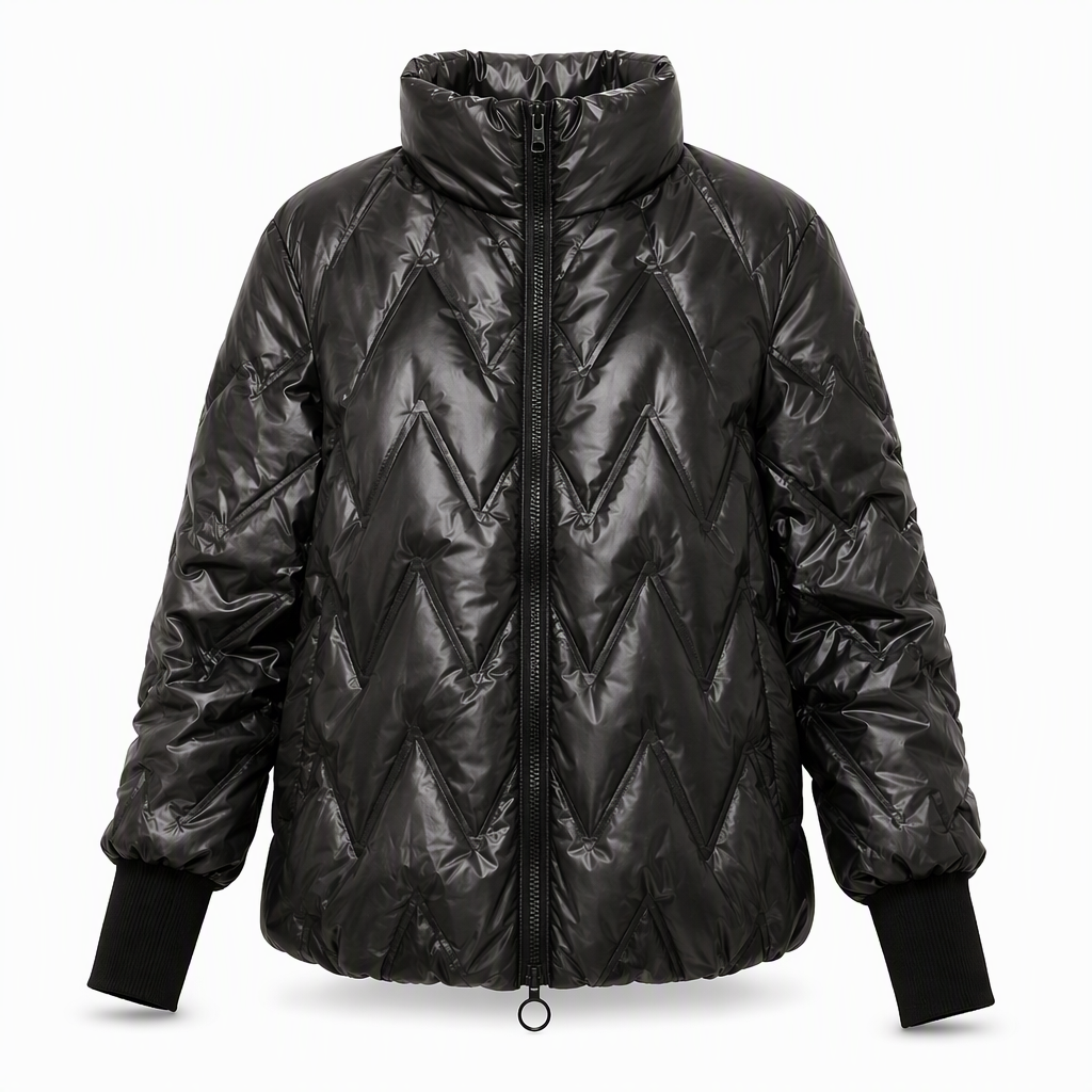 Women's Loose Fit Hooded Patchwork Cotton Long Sleeve Autumn Winter Coat