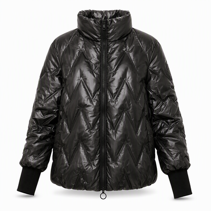 Women's Loose Fit Hooded Patchwork Cotton Long Sleeve Autumn Winter Coat