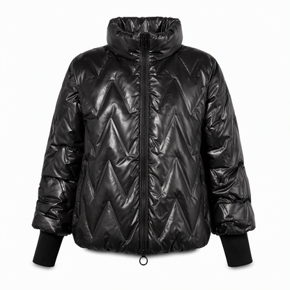 Women's Loose Fit Hooded Patchwork Cotton Long Sleeve Autumn Winter Coat