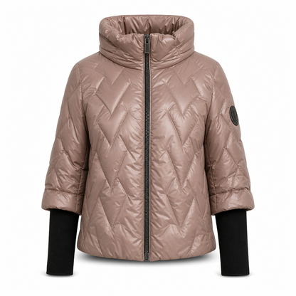Women's Loose Fit Hooded Patchwork Cotton Long Sleeve Autumn Winter Coat