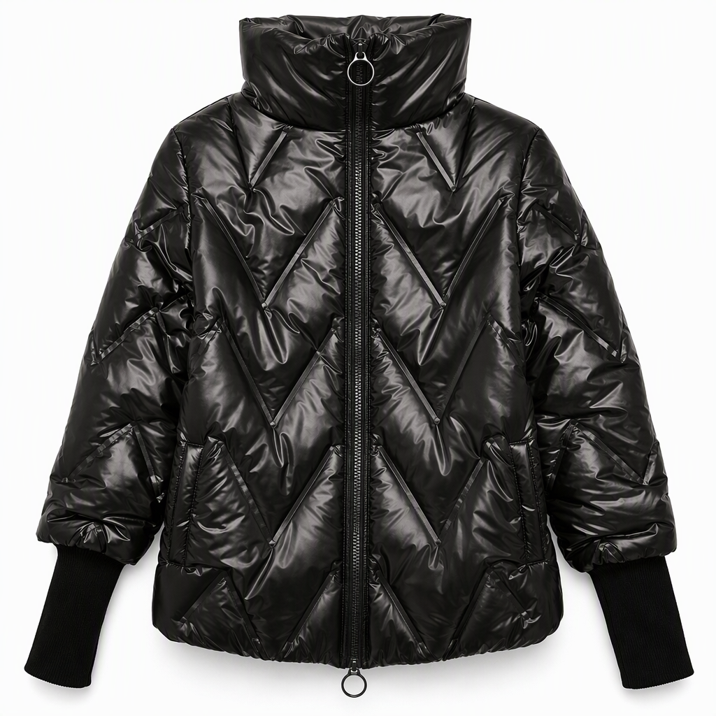 Women's Loose Fit Hooded Patchwork Cotton Long Sleeve Autumn Winter Coat
