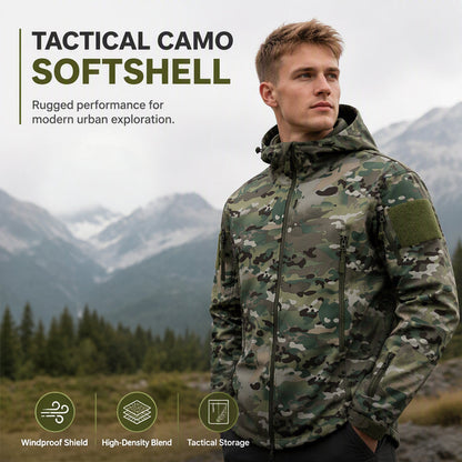 🎉The Lowest Price But The Best Quality!🔥Men's Outdoor Camouflage Hooded Jacket