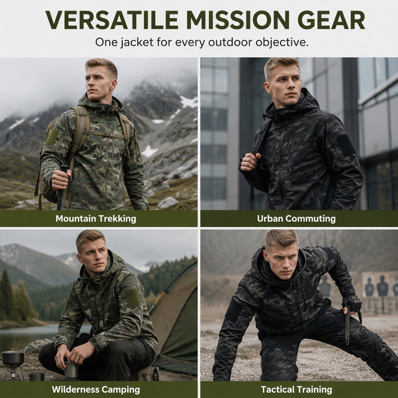 🎉The Lowest Price But The Best Quality!🔥Men's Outdoor Camouflage Hooded Jacket