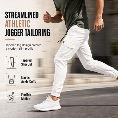 ⏰ Seasonal changeover sale: 50% off – quality at half the price! ✨Men's Casual Solid Color Cargo Jogger Pants