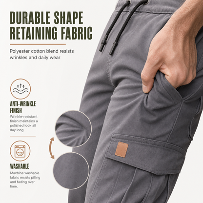 ⏰ Seasonal changeover sale: 50% off – quality at half the price! ✨Men's Casual Solid Color Cargo Jogger Pants