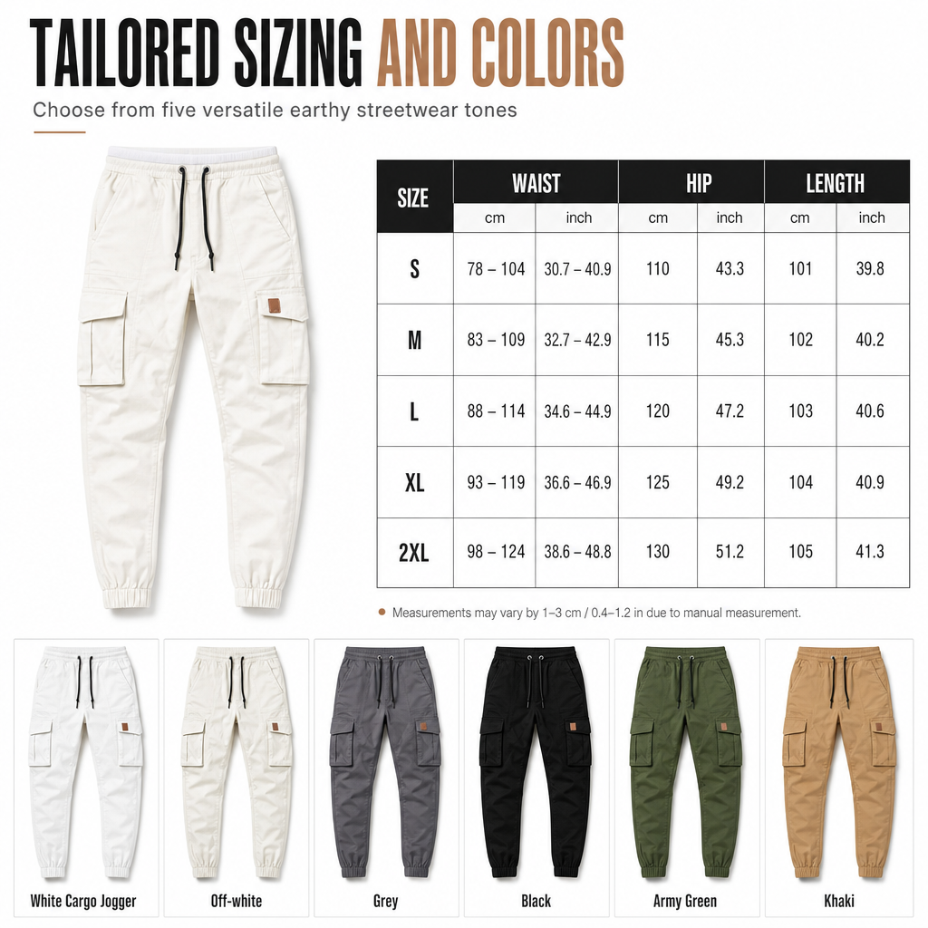 ⏰ Seasonal changeover sale: 50% off – quality at half the price! ✨Men's Casual Solid Color Cargo Jogger Pants