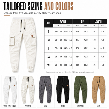 ⏰ Seasonal changeover sale: 50% off – quality at half the price! ✨Men's Casual Solid Color Cargo Jogger Pants