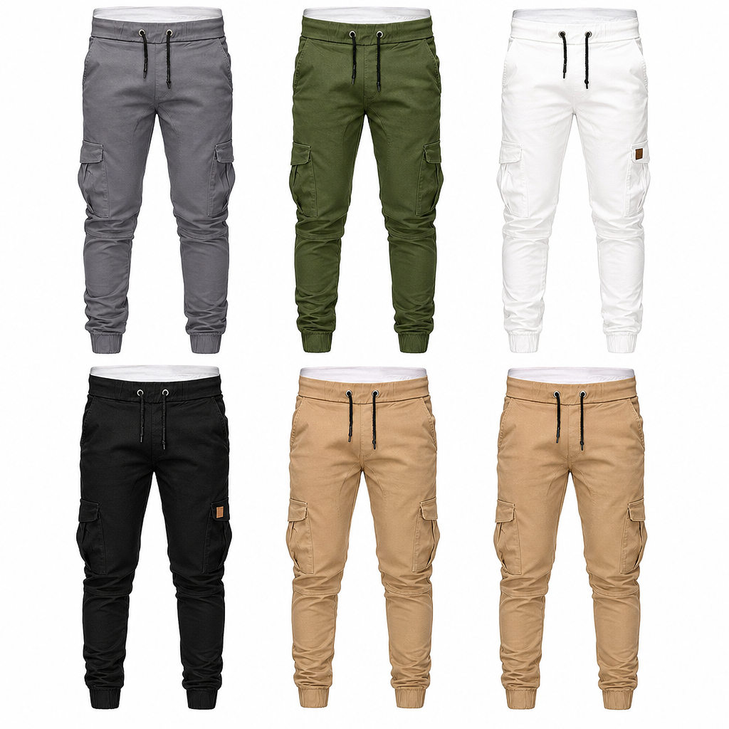 ⏰ Seasonal changeover sale: 50% off – quality at half the price! ✨Men's Casual Solid Color Cargo Jogger Pants