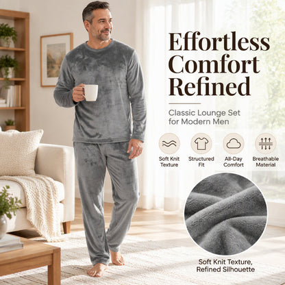 ⏰ Seasonal changeover sale: 50% off – quality at half the price! ✨Men's Cozy Thermal Velvet Pajama Set