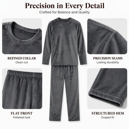 ⏰ Seasonal changeover sale: 50% off – quality at half the price! ✨Men's Cozy Thermal Velvet Pajama Set