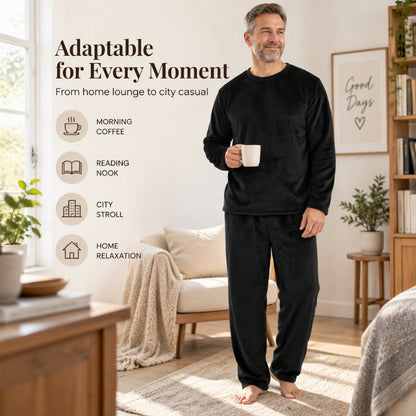 ⏰ Seasonal changeover sale: 50% off – quality at half the price! ✨Men's Cozy Thermal Velvet Pajama Set