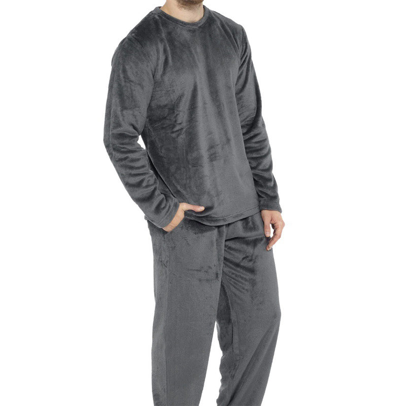 ⏰ Seasonal changeover sale: 50% off – quality at half the price! ✨Men's Cozy Thermal Velvet Pajama Set