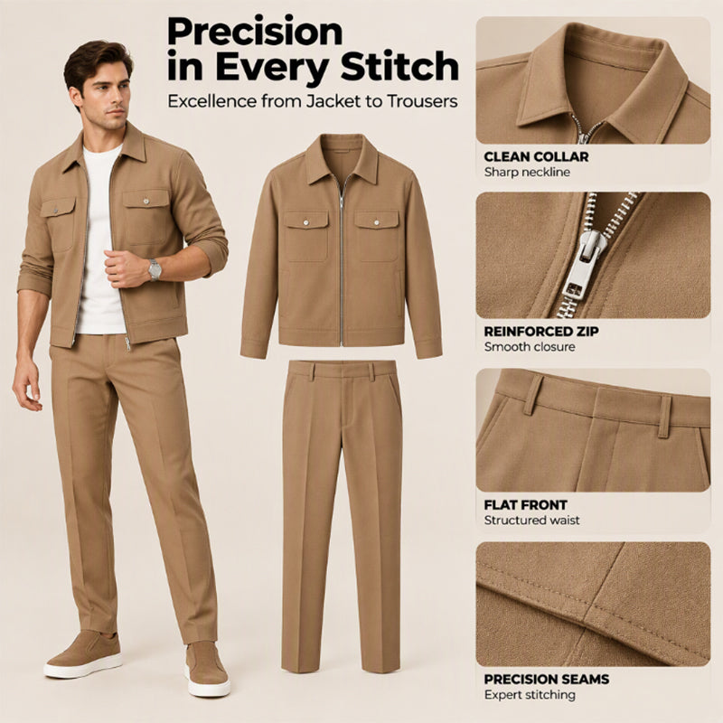 🎉The Lowest Price But The Best Quality!🔥Men's Casual Stylish Jacket and Pants Set