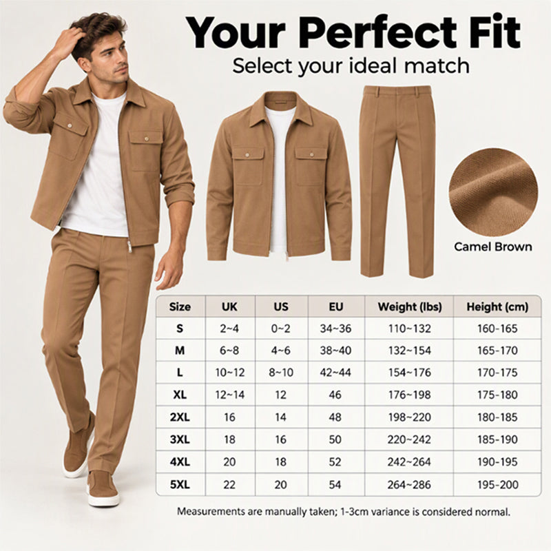 🎉The Lowest Price But The Best Quality!🔥Men's Casual Stylish Jacket and Pants Set