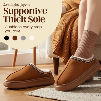 ⏰ Seasonal changeover sale: 50% off – quality at half the price! ✨Women’s Plush-Lined Thick Sole House Slippers