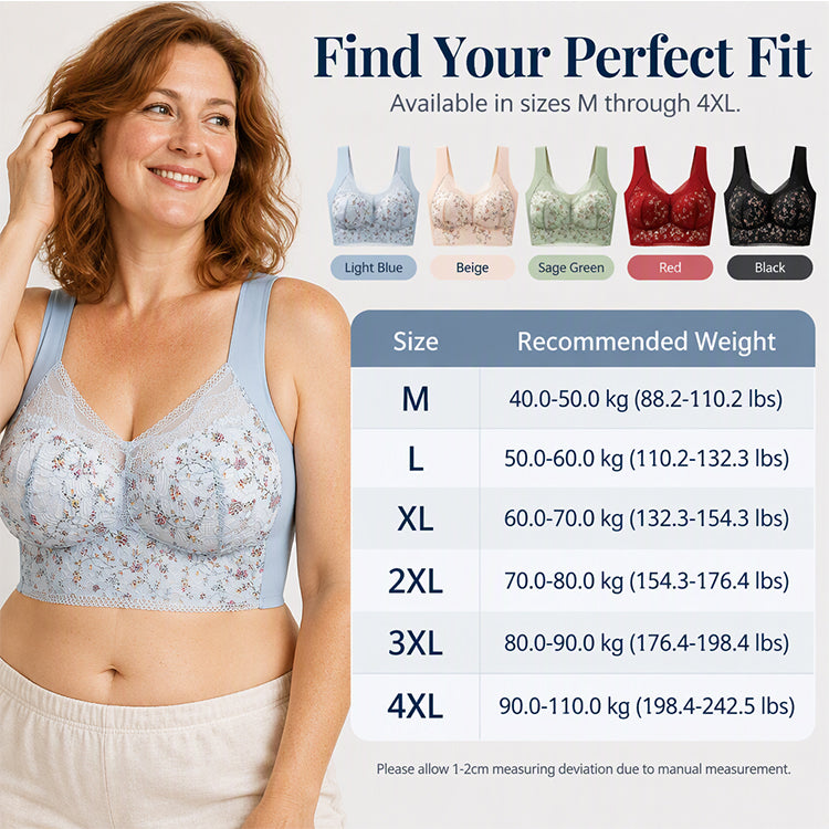 🎉The Lowest Price But The Best Quality!🔥Women's Seamless Floral Lace Support Bra