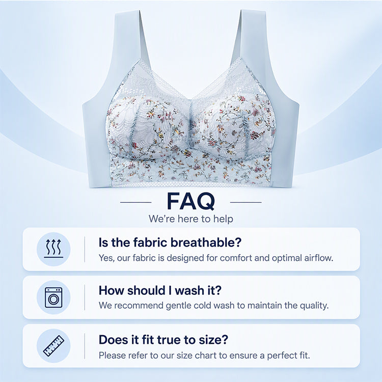 🎉The Lowest Price But The Best Quality!🔥Women's Seamless Floral Lace Support Bra