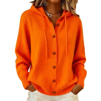 ✨Limited stock available, don’t miss out!🎉Women's Cozy Hooded Knit Cardigan
