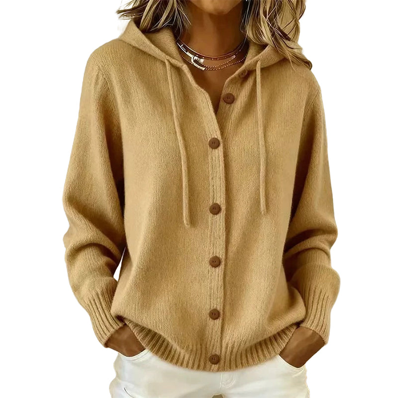 ✨Limited stock available, don’t miss out!🎉Women's Cozy Hooded Knit Cardigan