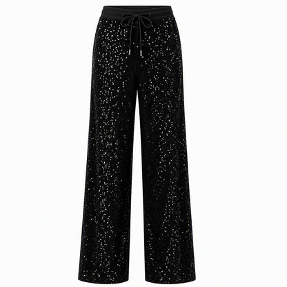 ✨Limited stock available, don’t miss out!🎉Women's Sparkling Sequin Wide-Leg Pants