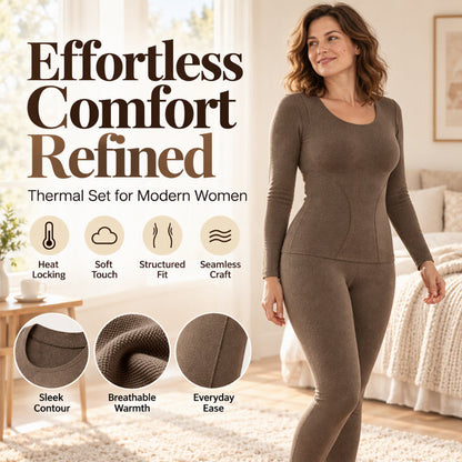 🏆⏰LAST DAY SALE 50% OFF👍✨Women's Seamless Self-Heating Thermal Underwear Set